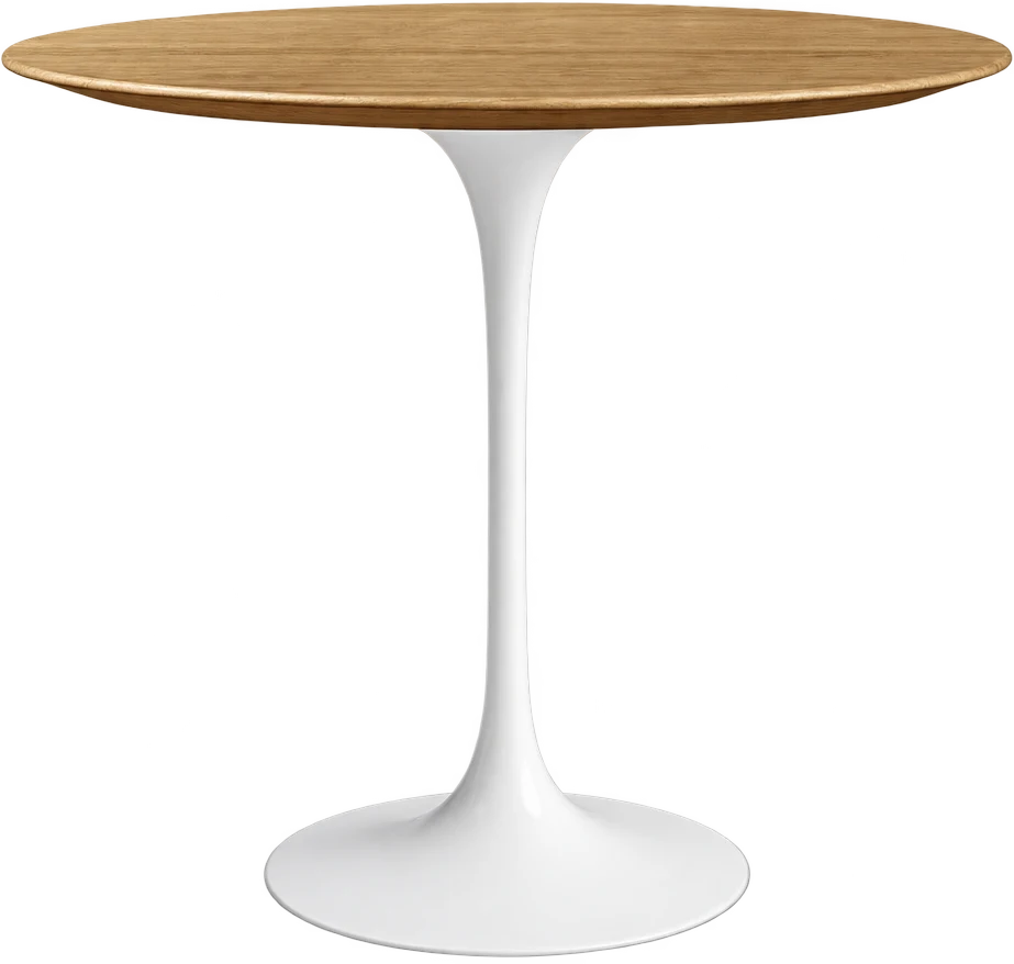 Mesa Saarinen lateral redonda, design de Eero Saarinen