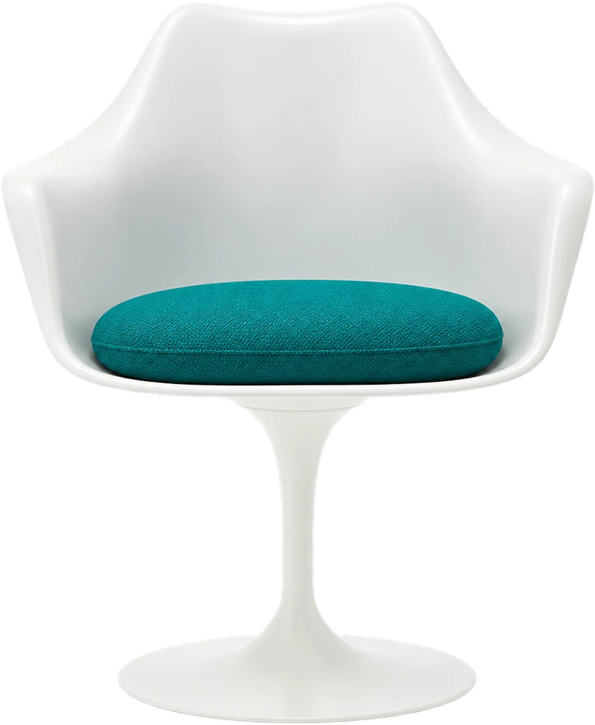 Cadeira Saarinen Tulipa c/ Braço, design de Eero Saarinen