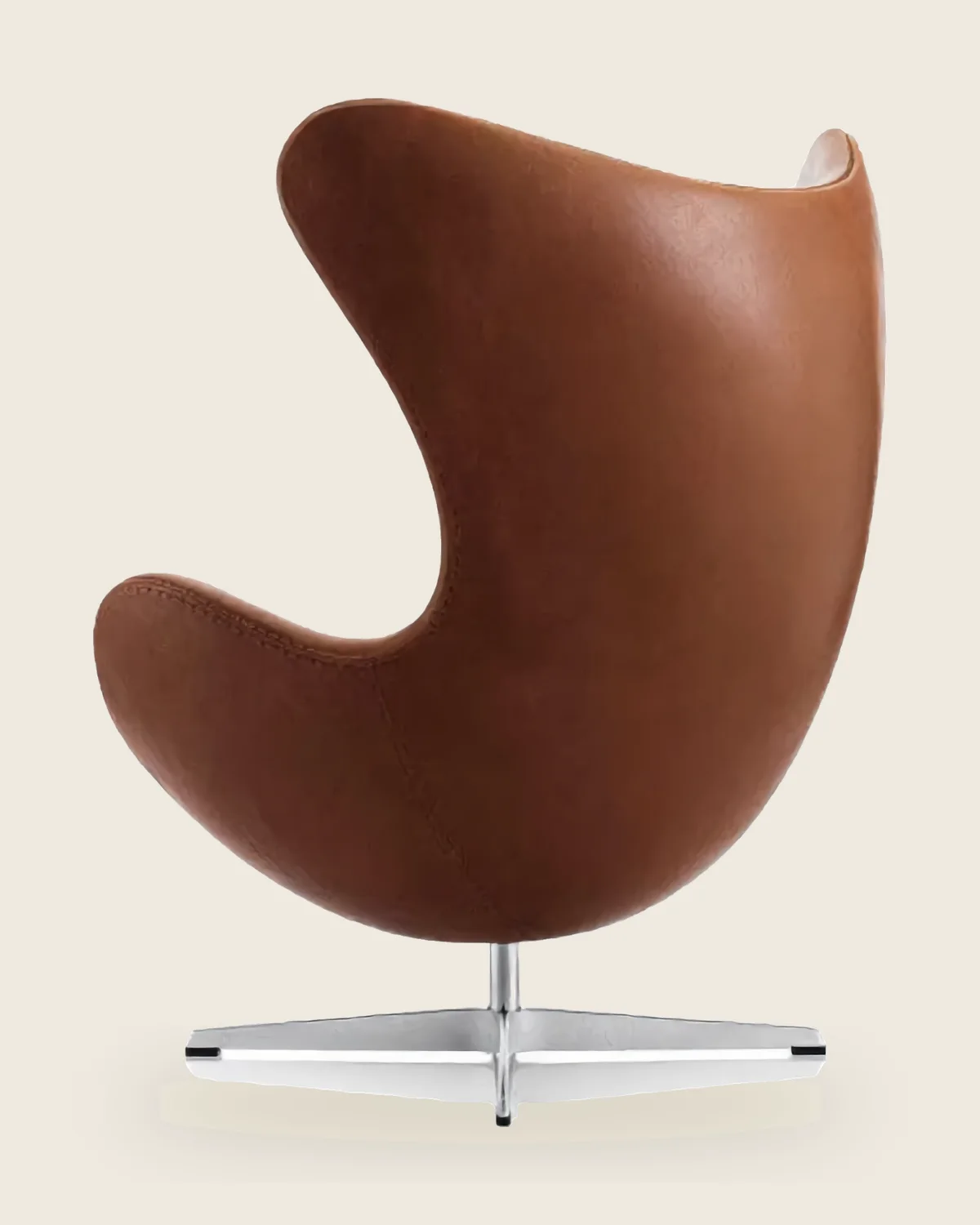 Poltrona The Egg vista de outro ângulo, design de Arne Jacobsen