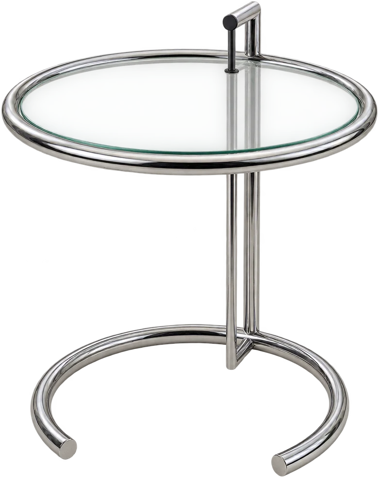 Mesa Eileen Gray Ajustável E 1027 Lateral / Apoio, design de Eileen Gray