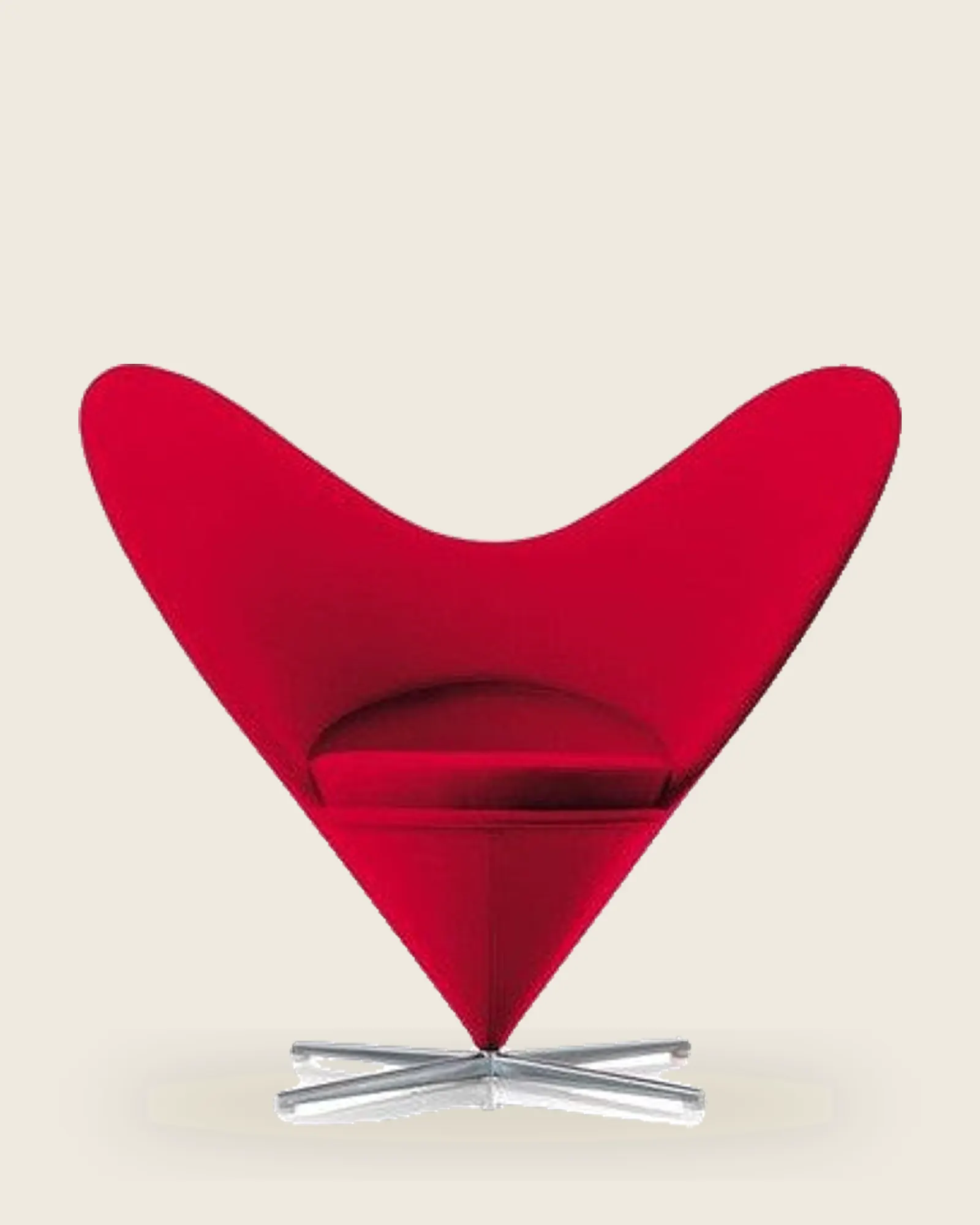 Poltrona Coração · Heart Cone Chair — Verner Panton, foto 1 de 4