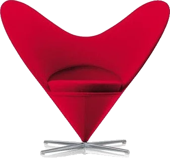 Poltrona Coração · Heart Cone Chair — Verner Panton, foto 1 de 4