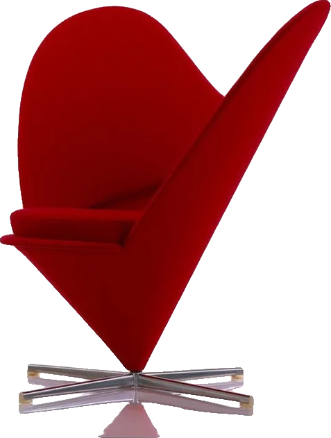 Poltrona Coração · Heart Cone Chair — Verner Panton, foto 4 de 4